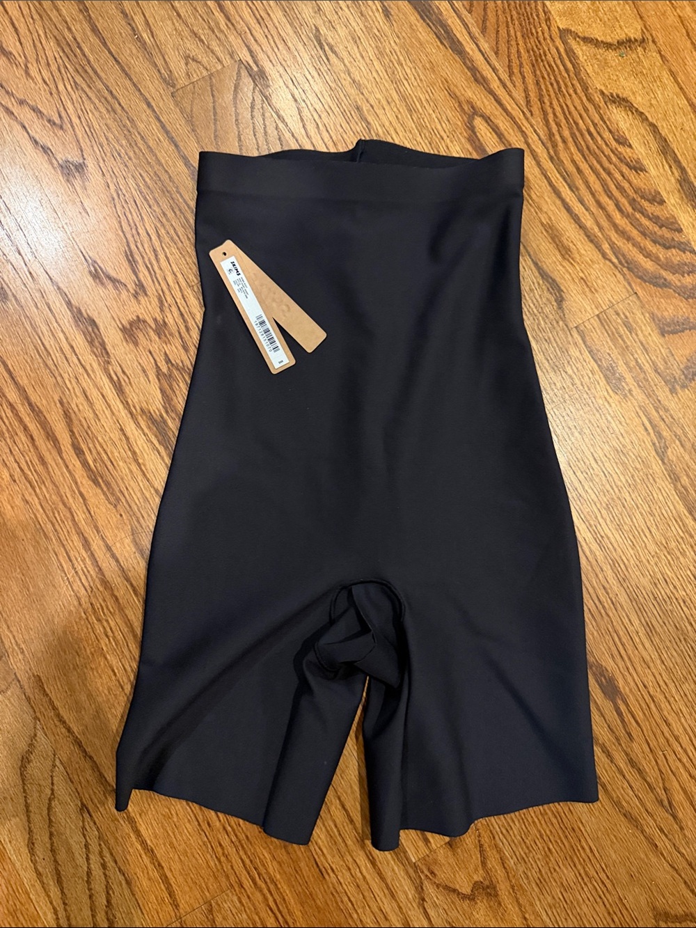 SKIMS High-Waist Black Shaping Shorts, Size XXS